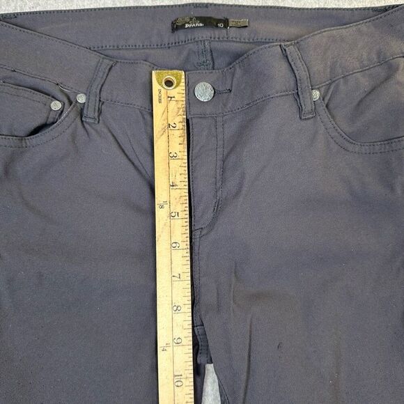 Prana brenna pant womens 10 moto skinny dark grey mid rise - Picture 8 of 11